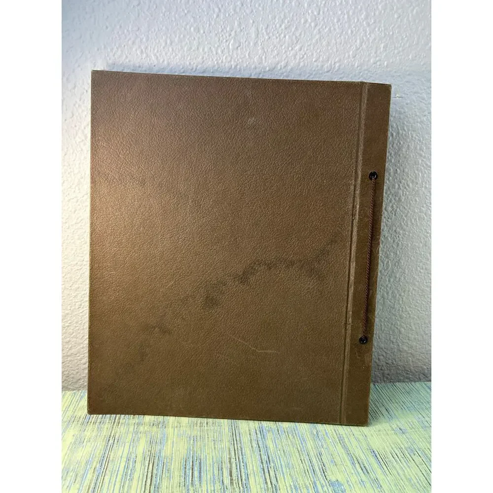 Vintage 1940s WWII Era Mastercraft America First Flag Scrapbook Album 12x15